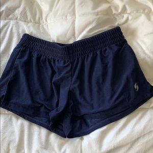 soffe running shorts in navy